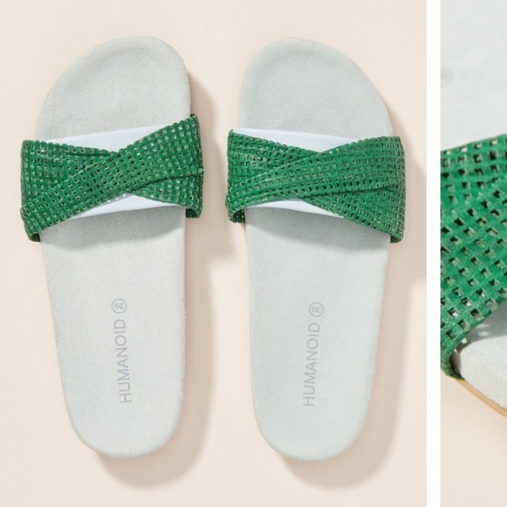 Leather ANTHROPOLOGIE NWT Humanoid SlideSandals 37/6,5